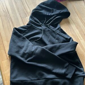 Black crop hoody by, Ryderwear.